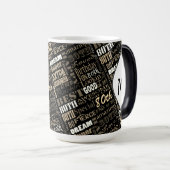 Fun 80th Birthday Party Personalized Monogram Magische Mok (Voorkant rechts)