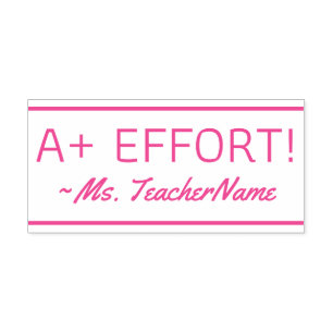 Fun "A+ EFFORT!" Rubberstempel Zelfinktende Stempel