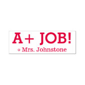 Fun "A+ JOB!" Bevestiging Rubberstempel Zelfinktende Stempel (Design)