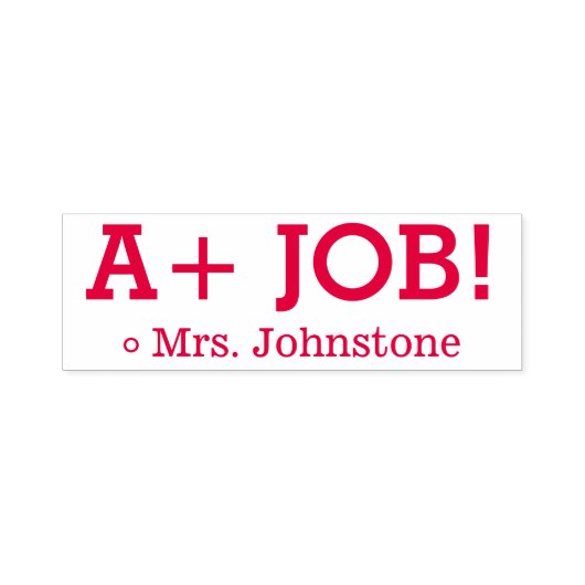 Fun "A+ JOB!" Bevestiging Rubberstempel Zelfinktende Stempel (Design)