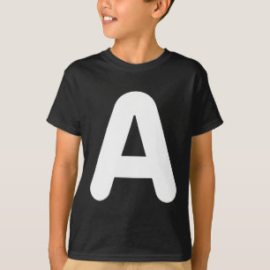 Fun A Letter Halloween Kostuum voor Groep Matching T-shirt