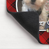 Fun, aangepast kerstrood en zwart, foto-Lijst Muismat (Hoek)