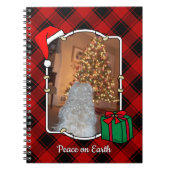 Fun, aangepast kerstrood en zwart, foto-Lijst Notitieboek (Voorkant)