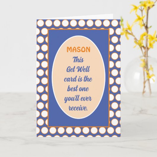 Fun! Aangepaste humoristische kaart (Gele Bloem)