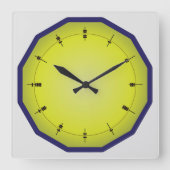 Fun Abacus Style met 12 zijden Vierkante Klok (Voorkant)