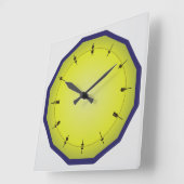 Fun Abacus Style met 12 zijden Vierkante Klok (Hoek)