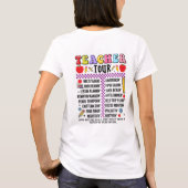 Fun ABCD Rock N Roll Teacher Gift Shirt (Achterkant)