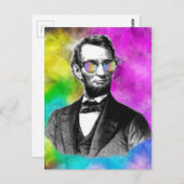 Fun Abraham Lincoln in Shades Briefkaart (Voorkant / Achterkant)