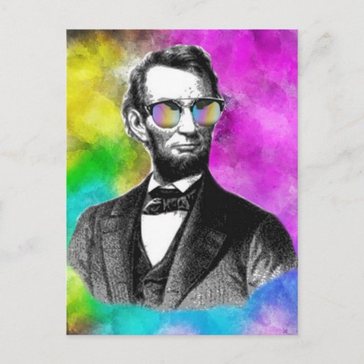 Fun Abraham Lincoln in Shades Briefkaart (Voorkant)