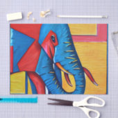 Fun Abstract Artsy Little Elephant Tissuepapier (Craft)