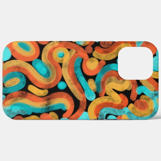 Fun, abstract, colorful phone case (Achterkant (horizontaal))