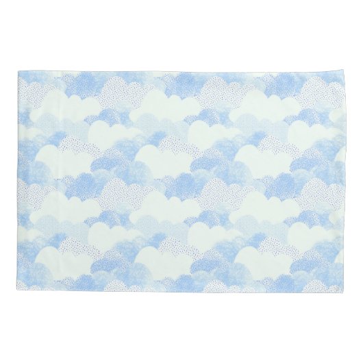 Fun Abstract modern cloudpatroon voor regenval Kussensloop (Achterkant)