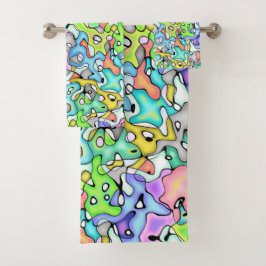 Fun Abstract Multicolor Bad Handdoek