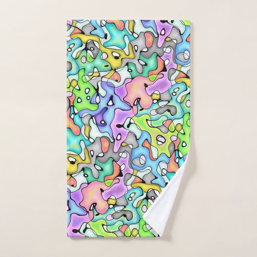 Fun Abstract Multicolor Bad Handdoek (Handdoek)