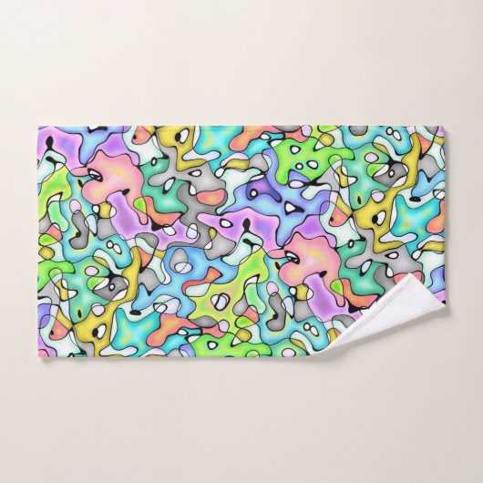 Fun Abstract Multicolor Bad Handdoek (Handdoek)