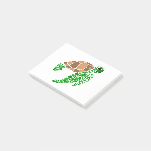 Fun Abstract Zee Turtle Post-it® Notes (Schuin)