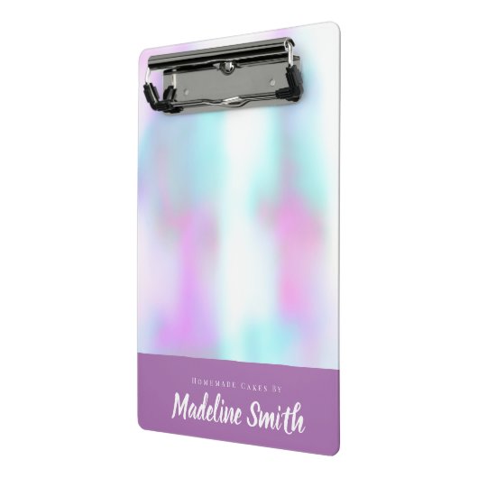 Fun Abstracte Homemade Cake Bakery Mini Klembord (Angled2)