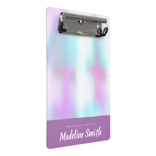 Fun Abstracte Homemade Cake Bakery Mini Klembord (Schuin)
