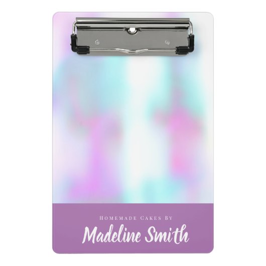 Fun Abstracte Homemade Cake Bakery Mini Klembord (Voorkant)