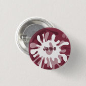 Fun Abstracte roodplaatjesschildernaam Ronde Button 3,2 Cm (Voorkant /achterkant)