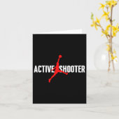 Fun Active Shooter Bysketbyll Lovers Sarcasme Mann Kaart (Gele Bloem)