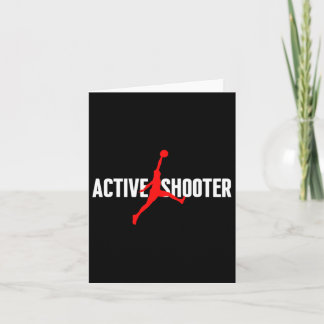 Fun Active Shooter Bysketbyll Lovers Sarcasme Mann Kaart