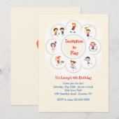 Fun Activities Invitation Kaart (Voorkant / Achterkant)