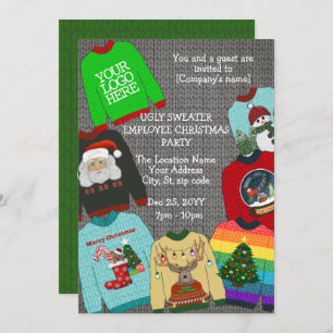Fun Add Logo Ugly Sweater Company kerst Kaart
