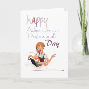 Fun Administrative Professional Day Card Kaart