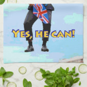 Fun-afbeelding Boris Johnson Brexit uit Europa afb Theedoek (Gevouwen)