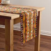 Fun African Tribal home model table runner Korte Tafelloper (Voorbeeld)