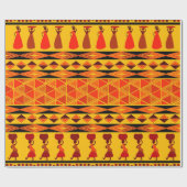 Fun African Tribal Patrobal Party wrapparty wrapon Cadeaupapier (Vlak)