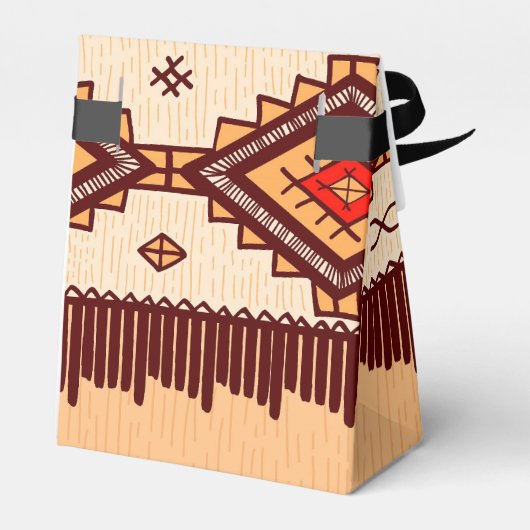 Fun African Tribal Patroonpatroonpartij Bedankdoosjes (Achterkant)