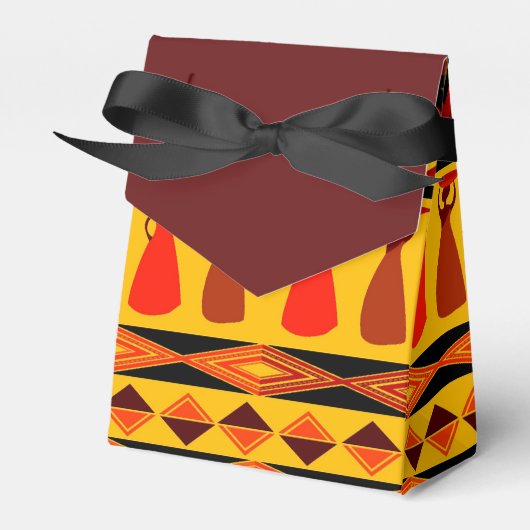 Fun African Tribal Patroonpatroonpartij Bedankdoosjes (Voorkant Zijde)