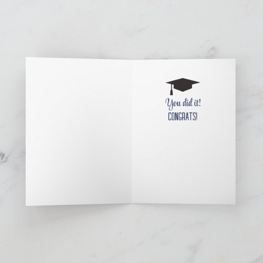 Fun Afstuderen Congrats-kaart Kaart (Binnen)