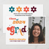 Fun &  Afstuderen Uitnodiging (Voorkant / Achterkant)