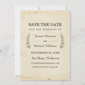 Fun  Airmail Stamps Typografie Save The Date (Achterkant)