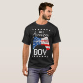Fun All American Boys 4th July Son Video Game USA T-shirt (Voorkant volledig)