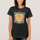 Fun Aloha Tropical Birthday Luau Party T-Shirt (Voorkant)