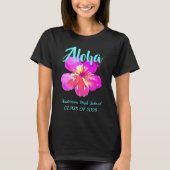 Fun Aloha Tropical Luau Party Afstuderen T-shirt (Voorkant)