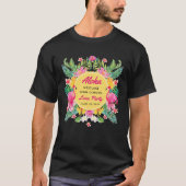 Fun Aloha Tropical Luau Party Afstuderen T-shirt (Voorkant)