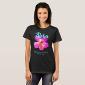 Fun Aloha Tropische Verjaardags Luau Feest T-shirt (Voorkant volledig)