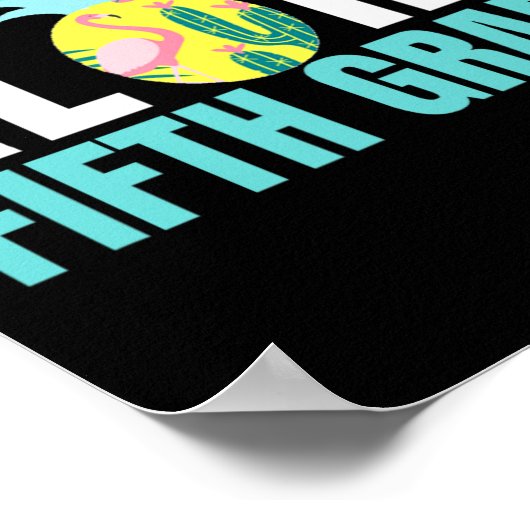 Fun Aloha vijfde klas terug naar school Kinder doc Poster (Hoek)