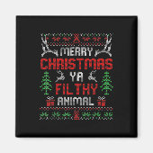 Fun Alone Thuis Films Vrolijk Kerstmis Je Filty Magneet (Voorkant)