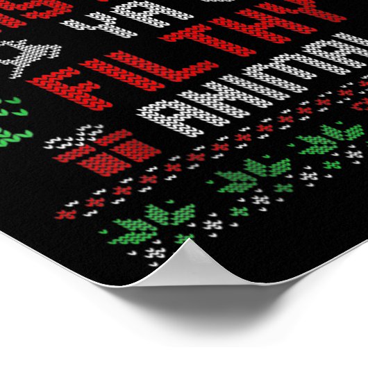 Fun Alone Thuis Films Vrolijk Kerstmis Je Filty Poster (Hoek)