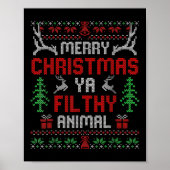 Fun Alone Thuis Films Vrolijk Kerstmis Je Filty Poster (Voorkant)