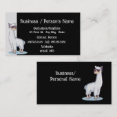 Fun Alpaca Natuur Animal Custom Visitekaartje (Voorkant / Achterkant)