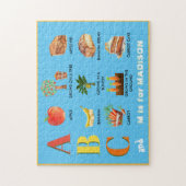 Fun Alphabet ABC's gepersonaliseerde naam Legpuzzel (Verticaal)