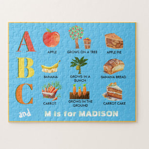 Fun Alphabet ABC's gepersonaliseerde naam Legpuzzel