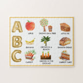 Fun Alphabet ABC's gepersonaliseerde naam Legpuzzel (Horizontaal)